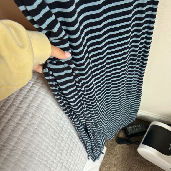 Michael Kors Women's Striped Maxi Dress, Casual, T-Shirt Style, Lightweight - Picture 7 of 8